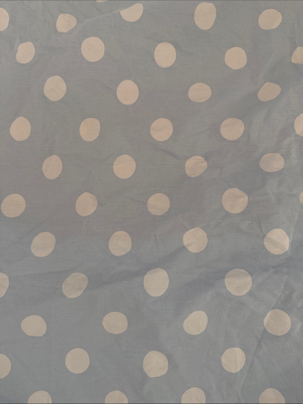 The Dot Classic Cool Organic Cotton Percale Crib Sheet - Blue/White